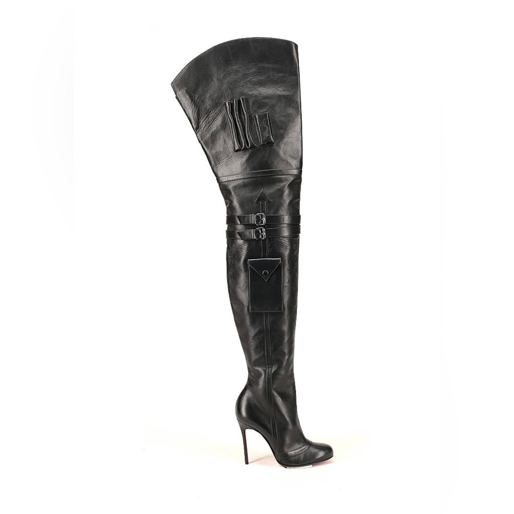 NEW LIMITED CHRISTIAN LOUBOUTIN SEANN GIRL OVER THE KNEE BOOT SIZE 35.5 US 5.5